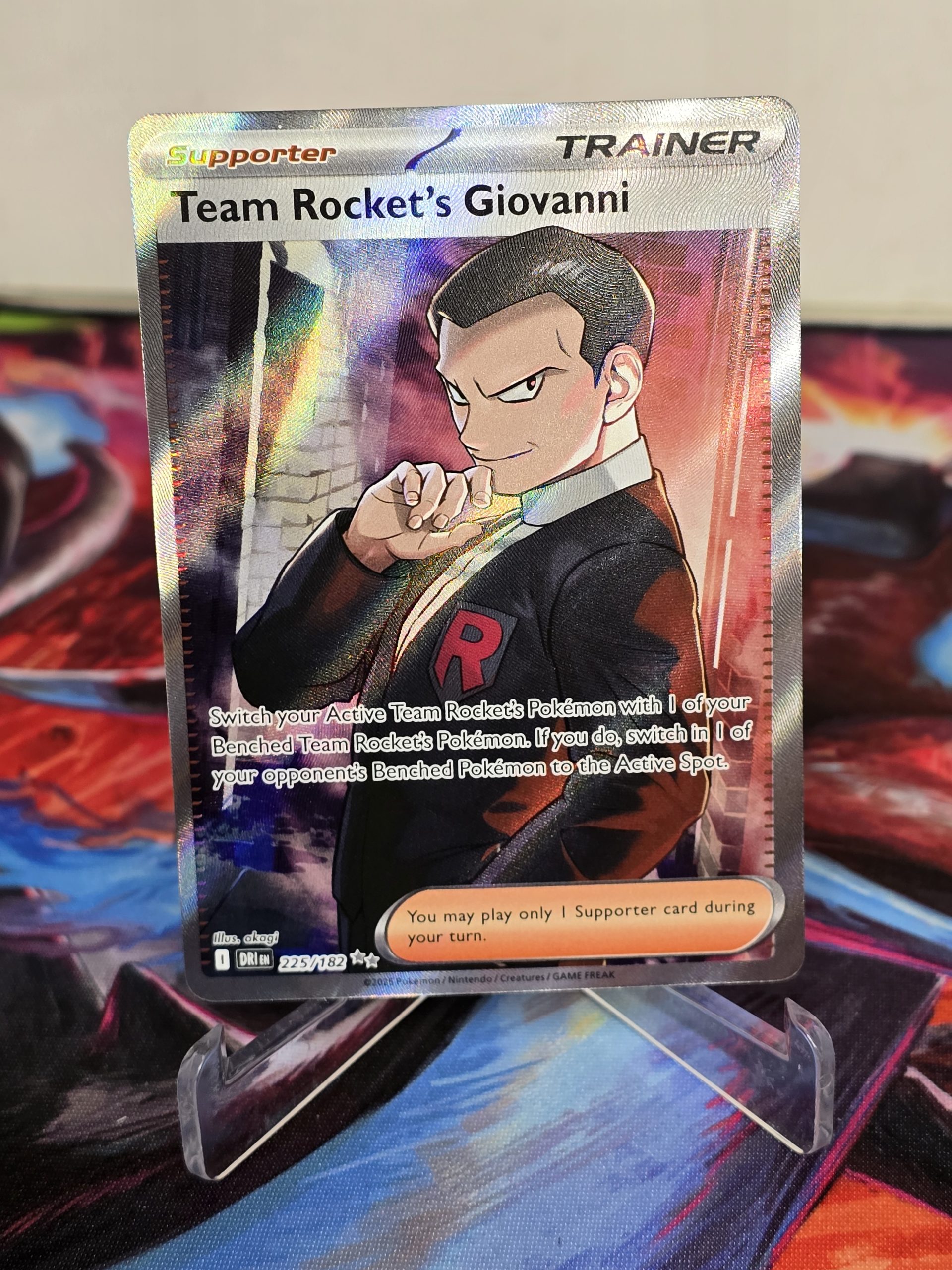 Team Rocket's Giovanni SV10: Destined Rivals - Pokemon NM 225/182
