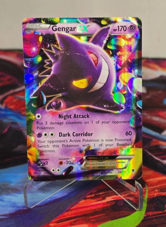 Gengar EX - 34/119 - Pokemon Phantom Forces XY Ultra Rare Card HP/DMG